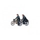 Modelo em escala de soldados alemães com bicicletas da Tamiya