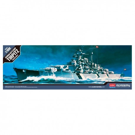 Maquette cuirassé Tirpitz échelle 1/800