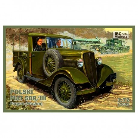 Maquette à l'échelle 1/72 du Polski Fiat 508/III Fourgon