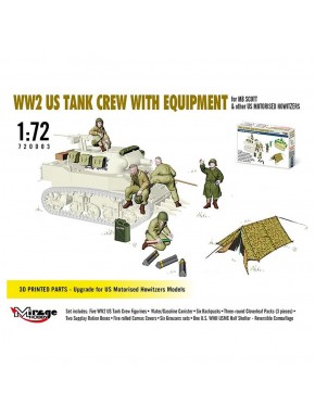 Set de tripulación de tanque US WW2 Mirage Hobby