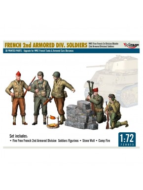 Figuras soldados División Blindada Francesa WW2 1/72