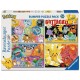 Boîte de puzzles Pokémon Ravensburger de 4x100 pièces