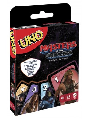 Boîte et cartes du jeu UNO Masters of the Universe