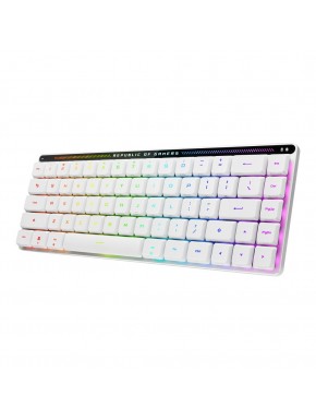 Teclado gaming ASUS ROG Falchion RX blanco con retroiluminación RGB