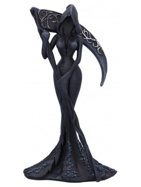 Figurine Femme Fatales Reaper avec faux en résine noire