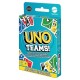 Boîte et cartes de jeu UNO Teams de Mattel