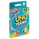 Boîte et cartes de jeu UNO Teams de Mattel