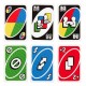 Boîte et cartes de jeu UNO Teams de Mattel