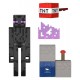 Figurine Enderman Minecraft avec blocs et TNT