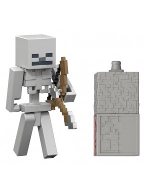 Figurine Squelette Minecraft 8 cm avec arc de Mattel
