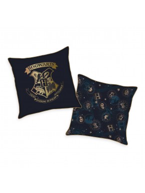 Coussin Harry Potter avec blason de Poudlard