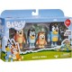 Conjunto de mini figuras da família Bluey, 4 peças