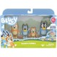 Conjunto de mini figuras da família Bluey, 4 peças