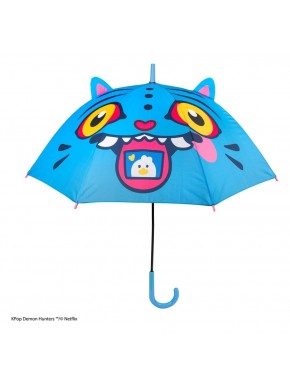 Parapluie bleu KPop Demon Hunters Derpy au design amusant