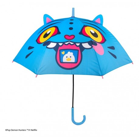 Parapluie bleu KPop Demon Hunters Derpy au design amusant