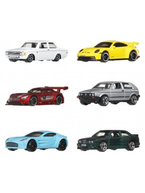 Hot Wheels Silver Series Euro Style Pack de 6 véhicules die-cast