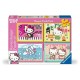 Ensemble de 4 puzzles Hello Kitty, 100 pièces chacun