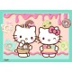 Ensemble de 4 puzzles Hello Kitty, 100 pièces chacun