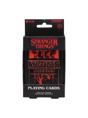 Baralho de cartas Stranger Things em lata metálica
