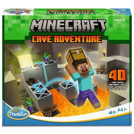 Boîte et composants du jeu Minecraft Cave Adventure