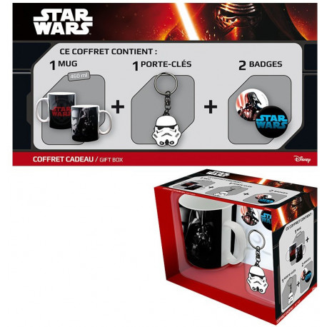Pack Cadeau Mug Stormtrooper + Trousseau + Badges