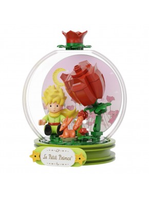 Kit de construction Le Petit Prince avec rose rouge