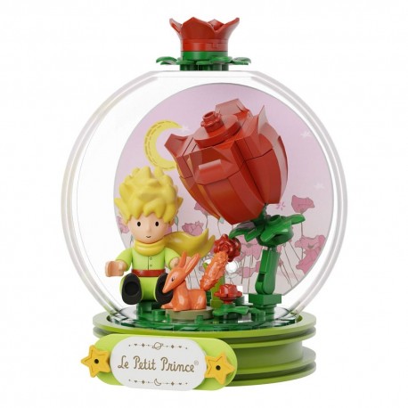 Kit de construction Le Petit Prince avec rose rouge