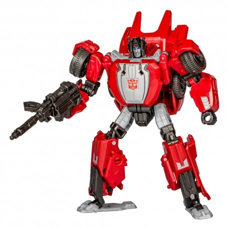 Figurine transformable Sideswipe rouge et argent de Transformers 11 cm