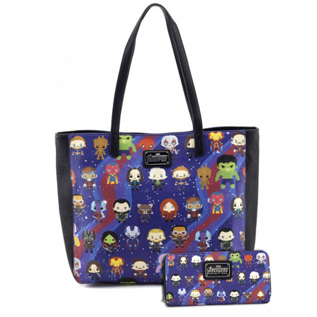 Pack, porte-monnaie et sac à main Marvel kawaii Loungefly
