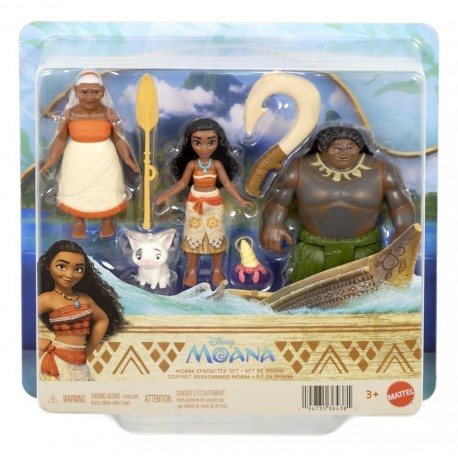Coffret de figurines Vaiana Disney, 9 cm, Mattel