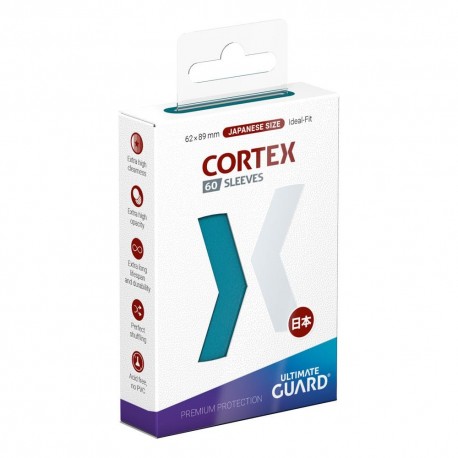Protège-cartes Ultimate Guard Cortex taille japonaise en couleur petrol