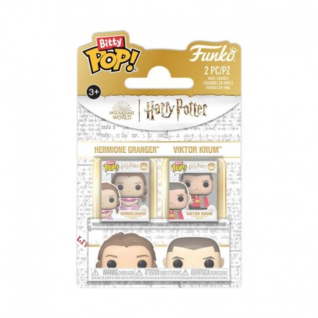 Pack de 2 figurines en vinyle Bitty POP! d'Hermione et Krum