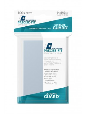 Protège-cartes Ultimate Guard Precise-Fit chargement latéral 100 unités