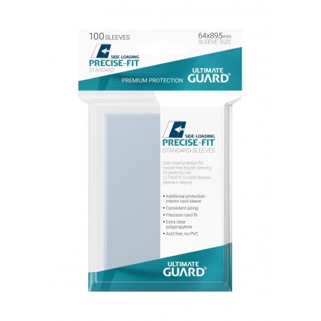 Protège-cartes Ultimate Guard Precise-Fit chargement latéral 100 unités