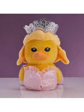 Peluche Glinda 20 cm avec couronne et robe rose