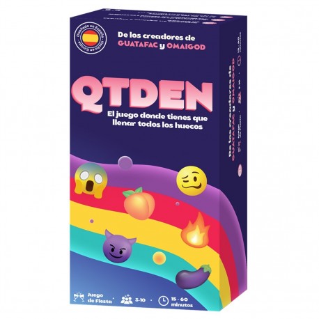 Boîte de jeu de société QTDEN avec cartes