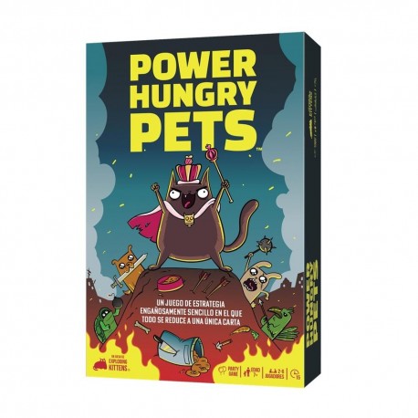 Boîte et cartes de jeu Power Hungry Pets