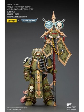 Figurine Death Guard Plague Marine de 12 cm avec accessoires