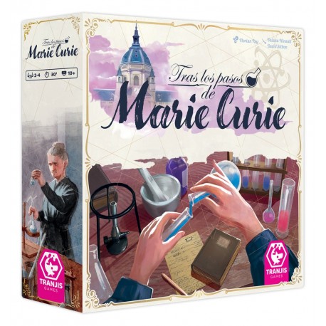 Boîte du Jeu de Société Sur les Pas de Marie Curie
