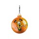 Boule de Noël Pluto Disney orange 8 cm