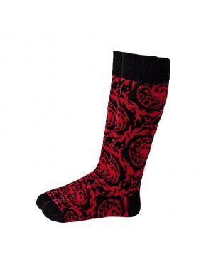 Chaussettes rouges et noires Maison du Dragon