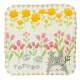 Mini Serviette Mon voisin Totoro avec des fleurs jaunes et roses