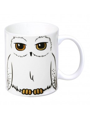 Mug en céramique blanche avec design d'Hedwige de Harry Potter