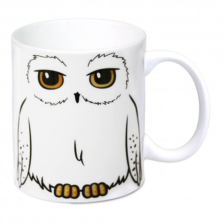 Mug en céramique blanche avec design d'Hedwige de Harry Potter