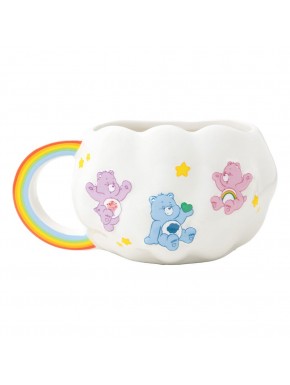 Mug en céramique Bisounours avec anse arc-en-ciel, capacité de 450 ml