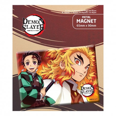 Aimant en aluminium Demon Slayer Tanjiro et Kyojuro