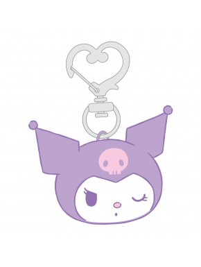 Porte-clés peluche Kuromi Sanrio en tons violets