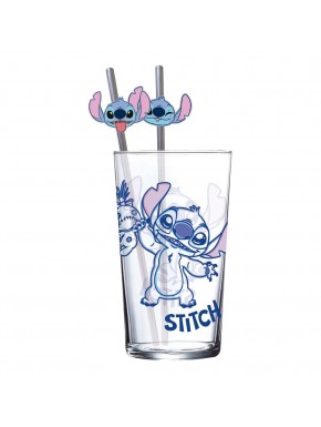Gobelet Stitch avec pailles métalliques