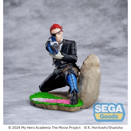 Estátua PVC My Hero Academia com design detalhado em terno preto