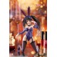 Figurine de Kurumi Tokisaki avec oreilles de lapin en tenue violette